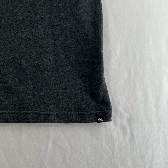 Quiksilver Bold Move Mod T-Shirt Men M Crewneck Surf Skater Graphic Heather Gray - Picture 6 of 11